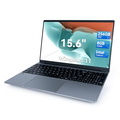 ANMESC 15.6" Laptop Computer, Windows 11 laptops, QuadCore Intel