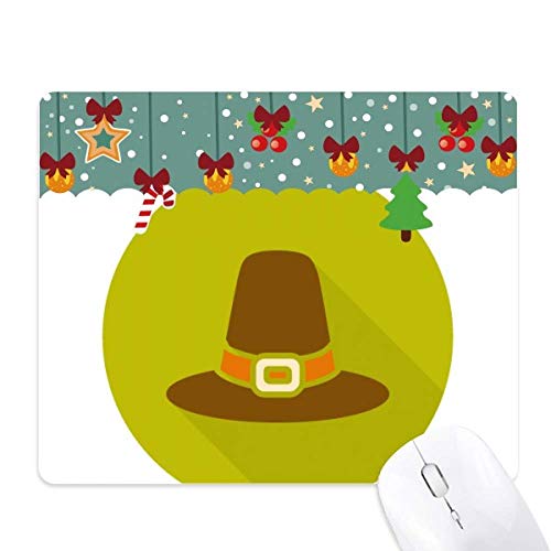 Tapis de souris en caoutchouc fête de Thanksgiving - Accessoire bureau automne