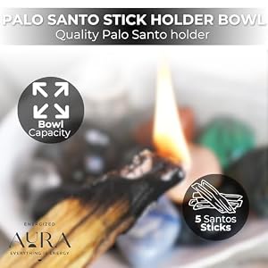 5 Palo Santo Sticks, Palo Santo Holder, Palo Santo Burner, Palo Santo, Palo Santo Sticks with Holder 5 Palo Santo Sticks Palo Santo Holder Palo Santo Burner Palo Santo Palo Santo Sticks with Holder