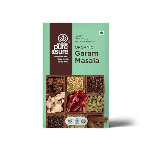 Image of Pure & Sure Organic Garam Masala 200gm| Traditional, Authentic & Multipurpose Masala Powder | Perfect Blend of Spices with Great Taste & Aroma | No Preservative & Pesticide| 100gm each (Pack of 2)