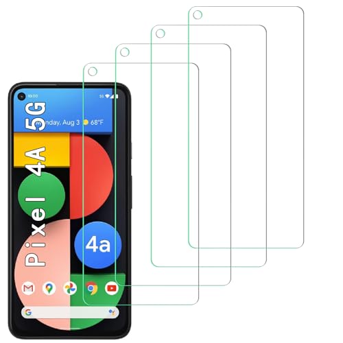 [4 Pack] Tempered Glass Screen Protector for Google Pixel 4a 5G