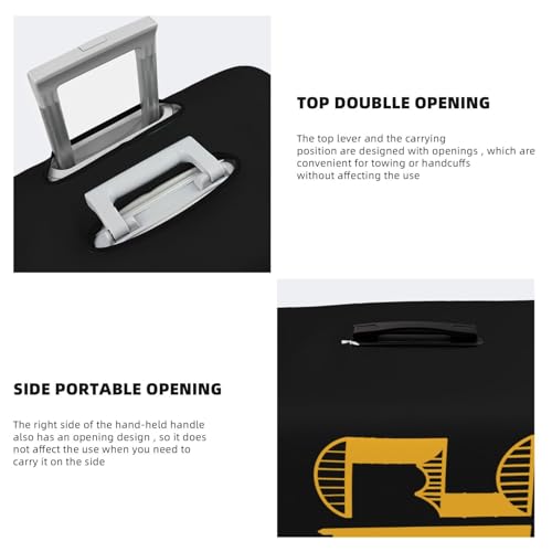 Pittsburgh Skyline 412 Travel Luggage Cover Suitcase Protector Fits 29-32 Inch Case(Black,XL)3