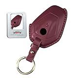 ontto Étui de protection en cuir pour clé de moto   Pour BMW R1300GS R1300 R 1300 Big GS 1300GS 2025 R1250GS R1250 ADV   Avec accessoires porte clés   Rouge