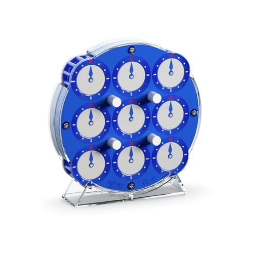 CuberSpeed Qiyi Magnetic Clock 2024 Edition QY Toys Magnetic Clock Puzzle Chuanshi Clock Puzzle Blue 2024 Edition