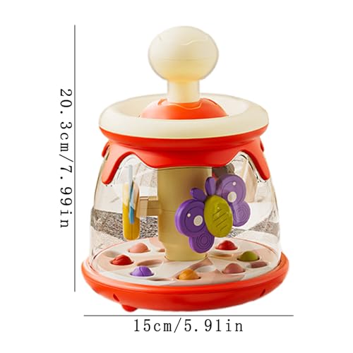 Jouet ventouse bébé spinner d'éveil sensoriel motricité fine précoce