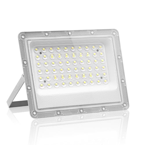 Hondony 50W Led Floodlight Outdoor, 6500K 5000LM LED Outdoor Security Lights, Waterproof IP66, Cold White Outdoor Lights for Warehouse, Playground, Backyard and Park