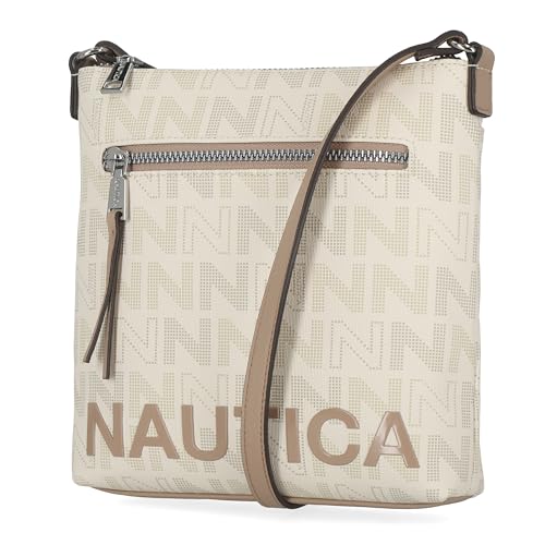 Nautica Lakeside Signature Jaquard North South Crossbody Bag