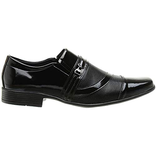 Sapato Social Masculino SLZ 1061 Verniz Preto (39)