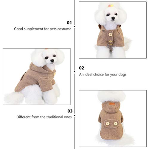 TEHAUX Suéter para cachorro inverno outono animal de estimação filhote de cachorro roupas quentes su