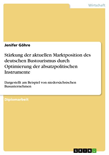 Stärkung der aktuellen Marktposition des deutschen Bustourismus durch Optimierung der absatzpolitischen Instrumente: Dargestellt am Beispiel von niedersächsischen Busunternehmen
