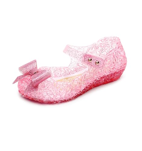 Frozen Elsa Jelly Sandals for Toddler Girls - Princess Dress Up Shoes for Cosplay & Birthday Party