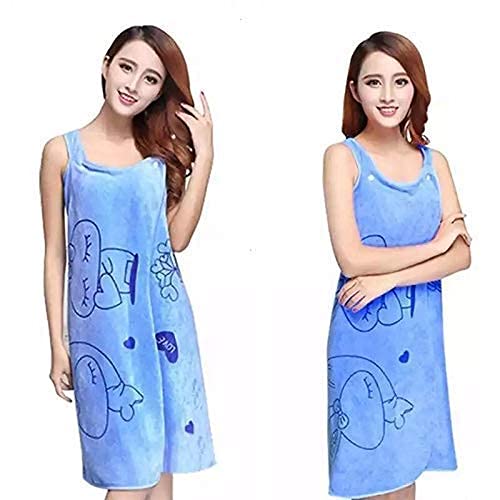 Akin Microfibre Soft Cotton Bathrobe for Girls & Women | Bath Robe Towel for Women | Quick Dry Dress Towel for Ladies