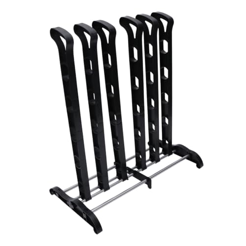 Cabilock Boot Storage Rack Plastic Boot Brace for Long Boots Creative Shoe Clip Organizer Dustproof Hanging Shelf for Entryway and Bedroom Black