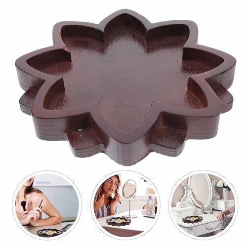 Bandeja decorativa de madera loto almacenamiento pulseras accesorios dormitorio 6