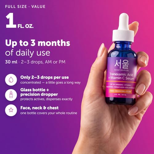 Image of SeoulCeuticals Korean Tranexamic Acid Vitamin C Serum TXA Dark Spot Remover
