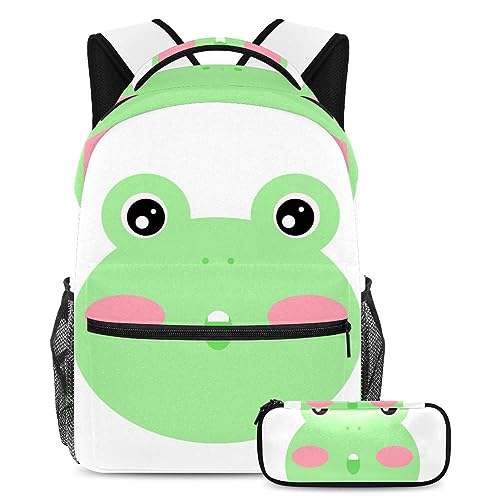 Sac à dos enfant citrouille avec trousse à crayons grand cartable scolaire filles garçons