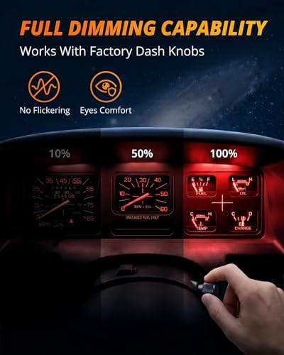 Kit de luces LED rojas para tablero Ford F150 F250 F350 1982-1998 miniatura 5