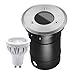 Produktbild LED Bodeneinbaustrahler Set mit dimmbaren 7W LED GU10 Leuchtmittel - tauschbar - 570lm - warmweiß - rund - IP67 - Edelstahl - belastbar 2t - 50W Ersatz - [Bodeneinbauleuchte Bodenleuchte Bodenlampe]