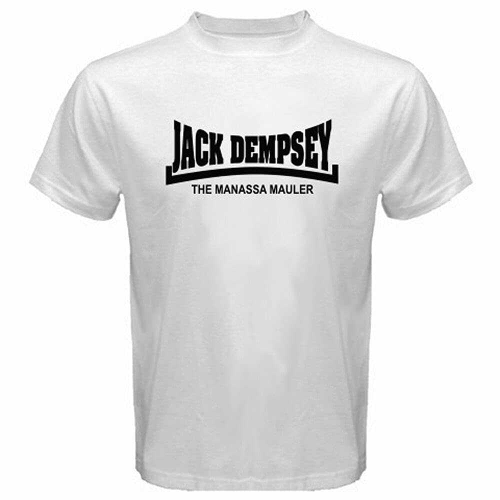 Zuaxug Unisex White Jack Dempsey The Manassa Mauler Boxing Legend Men's T-Shirt To 3XL