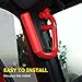 AUXMART Front Grab Handles Grab Bars for Jeep Wrangler 2007-2017 2/4 Door Solid Steel Red