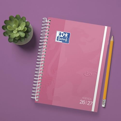 Miniatura 7 de Oxford Touch, Agenda 2026 2027, Semana Vista, Tapa Extradura, A5 (15x21 cm), Español, Color Fuchsia
