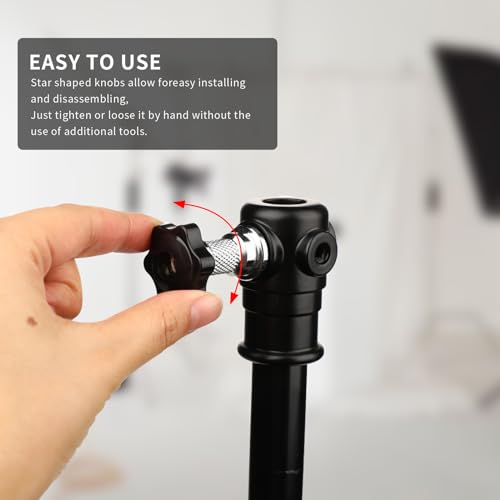 Bewudy 10 Stück Sterngriffmutter, 1/4 inch Rändelschraube Äußerer Durchmesser 30mm, Kunststoffmutter Messing Innengewinde Sternschraube für Maschinen und Anlagen Möbel Werkzeugmaschinen Fitnessgeräte