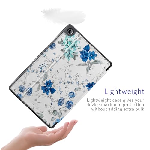 Image of CoBak Case for Samsung Galaxy Tab A11+ Plus 11 inch 2025, Multi-Viewing Angles, All New PU Leather Folio Stand Cover with Auto Sleep Wake Feature for Samsung Galaxy Tab A11+ Tablet 11-inch, Blue Blossom