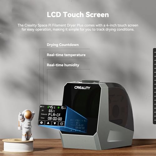 Image of CREALITY Space Pi Filament Dryer Plus - Dual Spool 360 Hot-Air Circulation, One-Key 2 Spools Filament Storage Box, 160WPTC Fast Heating, 4'' LCD Touch Screen for 1.75 /2.85mm PLA, PETG, ABS, Nylon
