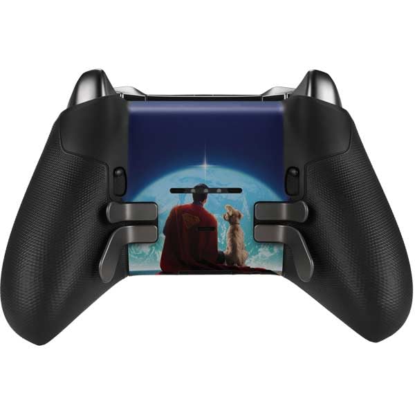 Skinit Decal Gaming Skin Compatible with Xbox Elite Wireless Controller Series 2 - Officially Licensed Superman 2025 Superman & Krypto Watch The Earth Design