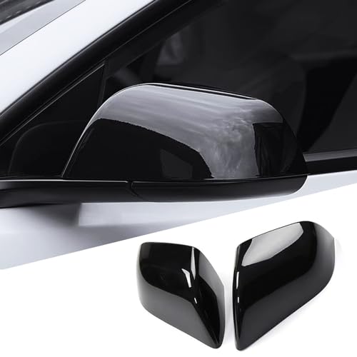 XTnueotr for Tesla Model 3 Rearview Mirror Guard Cover, Side Mirror Cover Exterior Accessories fit for Tesla Model 3 2017-2025 (Model 3-Glossy Black)