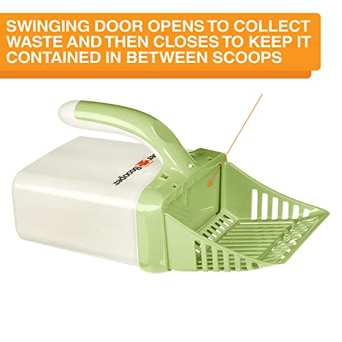 Neater Pet Brands - Neater Scooper Cat Litter Sifter - Includes 60 Refill Bags - Mess Free Cat Litter Scoop To Bag Waste Bin System With Extra Waste Bags (Green) #TOP2