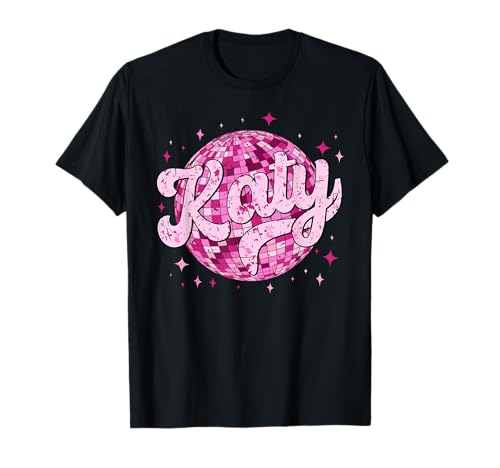 Retro Katy First Name I Love Katy Groovy 80's Vintage T-Shirt