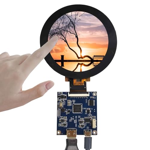 Image of 2.8 inch 480X480 IPS MIPI 330nit Circle LCD Touch Screen | and 40 pins H /D Controller Board