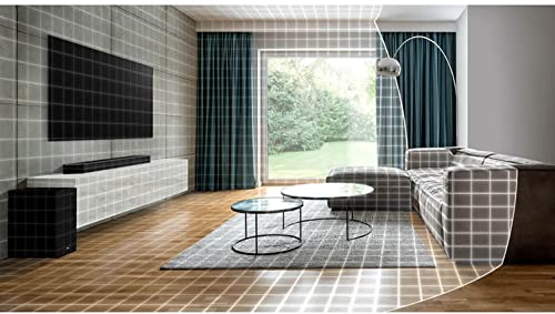 Image of LG SP8A, 420W Powerful Sound Soundbar, 3.1.2 Ch with Meridian, Dolby Atmos, DTS: X, Dolby Vision /HDR 10, Earc, Hdmi in /Out, Bt, Optical, Ai Calibration, Alexa Compatible App (Black)