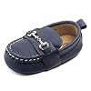 LONSOEN Baby Girls Boys Loafers Prewalker Moccasin Crib Shoes