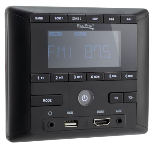 RecPro RV Stereo AM/FM Radio with Bluetooth | Aux-in |...