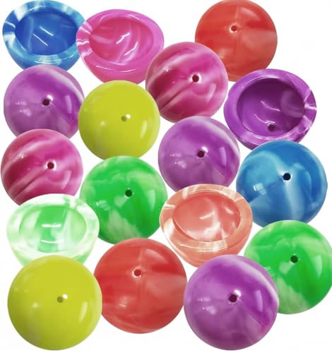 ArtCreativity Marble Rubber Poppers for Kids, Pack of 12, Pop-Up Half Ball Toys with Marbled Designs, Old School Retro 90s Toys, Birthday Party Favors and Treat Bag Fillers, Fun Assorted Colors