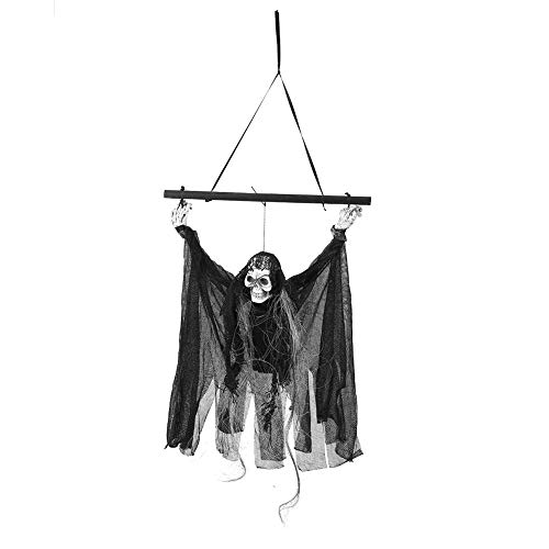 Halloween prydnad utomhus skrämmande hängande skalle inomhus halloween tillbehör för bar hem bord dekoration