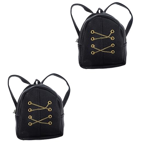 UPKOCH 2 Pçs Mochila Mochila Mini Casa Tamanho Decorativo Casa De Bonecas Bolsas Adoráveis ​​Em Mini