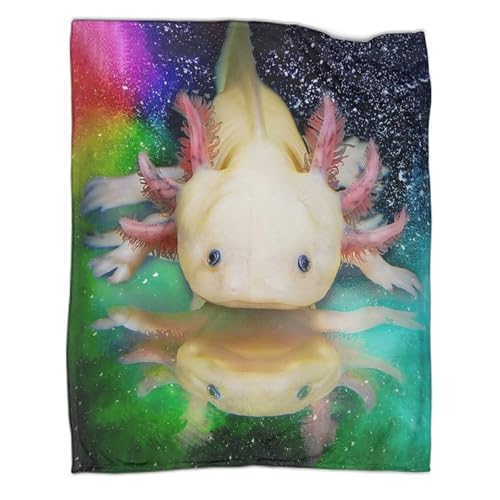 Couverture microfibre axolotl plaid chaud lavable en machine - 3