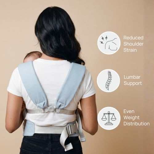 Image of Haus & Kinder Nubee Baby Carrier for New Born Baby, Soft Ergonomic Infant Carrier with Adjustable Straps, Breathable Hands-Free Kangaroo Bag, Lightweight Baby Carrier Upto 18 kg, 0-15 Months