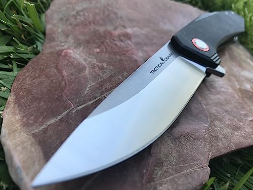 Tactical Gearz G10 Pocket Knife! Tg Zera, G10 Handle! Razor Sharp D2 Steel Blade! Ball Bearing Pivot System! Includes Sheath! #TOP1