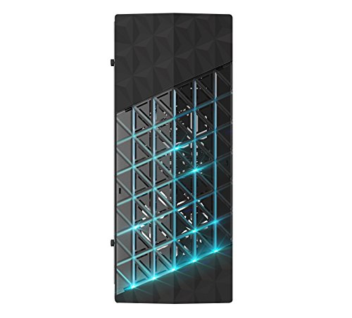 AZZA Onyx - ATX Mid-Tower Gaming Gehäuse mit RGB-Front- und Innenbeleuchtung, Schwarz