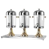 Generic 24-Litre All-in-One Commercial Drink Dispenser with Ice Core Commercial Drink Beverages Dispenser Leak-proof Spigot & Detachable Drip Tray for Party Bar Restaurant