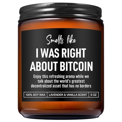 Karply Scented Candle, Bitcoin Merch, Cryptocurrency, Crypto Gifts for Men,