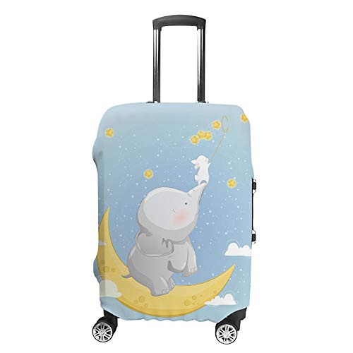 Housse de protection pour bagages anti-rayures lavable pour valise bleue