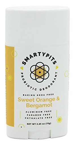 SmartyPits - Natural/Aluminum Free Prebiotic Deodorant (Baking Soda Free) (Sweet Orange & Bergamot)