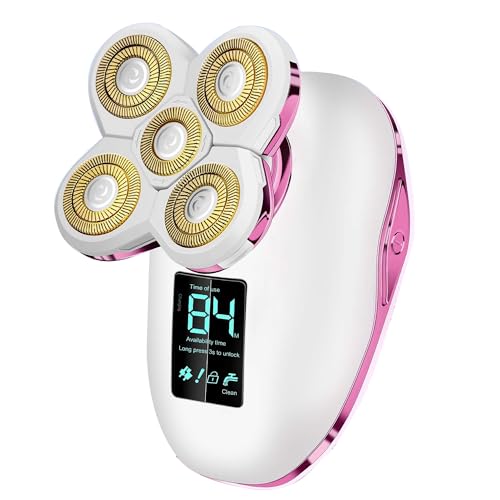 Electric Razors for Women Legs-5D Magnetic Detachable Head Flawless Razor-IPX7 Waterproof Wet Dry Cordless Trimmer-USB Rechargeable Travel Kit