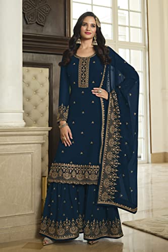 Image of Henith Collection Indian /Pakistani Party Wear Wedding Wear Palazzo Style Salwar Suit for Women