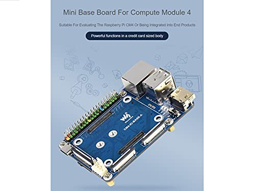 For Raspberry Pi Compute Module 4 Io Board,Mini Base Board (A) Lite Version With Standard Cm4 Socket And Color-Coded Raspberry Pi 40Pin Gpio Header Onboard Csi/Dsi/Fan/Hdmi/Usb/Rj45 Connectors #TOP2